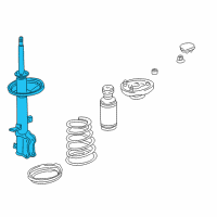 OEM 1998 Toyota Corolla Strut Diagram - 48530-A9060