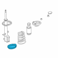 OEM Toyota Corolla Insulator, Rear Coil Spring Diagram - 48258-02020