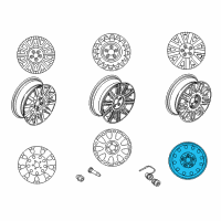 OEM Lincoln Town Car Spare Wheel Diagram - 6W1Z-1007-A