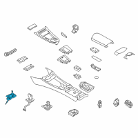 OEM 2014 BMW Z4 Transmission Gear Shifter Box Diagram - 61-31-9-259-427