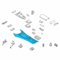 OEM 2014 BMW Z4 Centre Console, Leather Diagram - 51-16-9-181-374