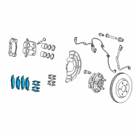 OEM 2015 Dodge Durango PAD KIT-FRONT DISC BRAKE Diagram - 68052370AF