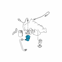 OEM Infiniti QX4 Exhaust Gas Recircuration Valve Diagram - 14710-0W000