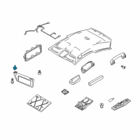 OEM Saturn Astra Support, Sunshade Diagram - 24451519