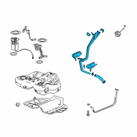 OEM 2015 Buick LaCrosse Filler Pipe Diagram - 22944786