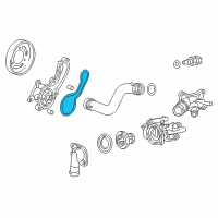 OEM 2013 Honda Insight Gasket, Water Pump Diagram - 19222-RB0-003