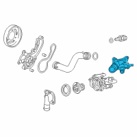 OEM 2012 Honda Insight Cover, Water Outlet Diagram - 19315-RBJ-000