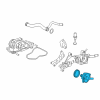 OEM 2014 Acura MDX Cover Assembly, Thermostat Diagram - 19315-R9P-A01