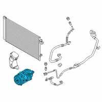 OEM BMW M760i xDrive Air Conditioning Compressor With Magnetic Coupling Diagram - 64-52-6-822-849