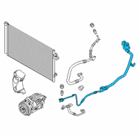 OEM BMW M760i xDrive Refrigerant Line, Double Pipe Diagram - 64-53-9-324-812