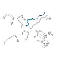 OEM Ford Explorer Return Hose Diagram - DA8Z-9C047-A