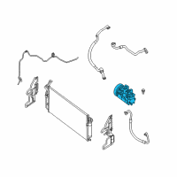 OEM 2011 Nissan Altima Compressor - Cooler Diagram - 92600-ZX50A