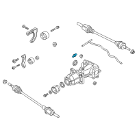 OEM 2015 Ford Edge Differential Assembly Vent Diagram - 2L1Z-4022-BA