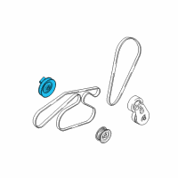 OEM Mercury Idler Pulley Diagram - 8L8Z-3F671-A