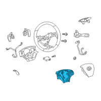 OEM Lexus Switch Assembly, Steering Diagram - 84250-50080-C0