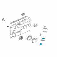 OEM 1997 Acura Integra Switch Assembly, Power Window Assistant (Graphite Black) Diagram - 35760-ST7-003ZA