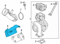 OEM GMC Sierra 3500 HD Heat Shield Diagram - 12705658