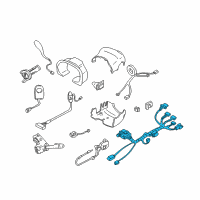 OEM Cadillac DeVille Harness Asm, Steering Column Wiring(W/Coil Hard-Wired Into Harness) Diagram - 26090829