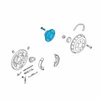 OEM 2007 Kia Spectra Rear Wheel Hub Assembly Diagram - 527102D315