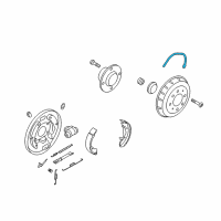 OEM 2008 Kia Spectra Hose-Brake Rear Diagram - 587372F000DS