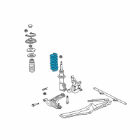 OEM 2003 Toyota MR2 Spyder Coil Spring Diagram - 48131-17710