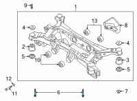 OEM 2016 Hyundai Santa Fe Sport Bolt Diagram - 62617-1U200