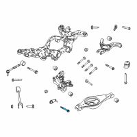 OEM 2010 Lincoln MKS Lower Control Arm Rear Bolt Diagram - -W715127-S439