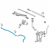 OEM 2018 Buick Encore Washer Hose Diagram - 96852160