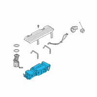 OEM 2009 Dodge Durango Fuel Tank Diagram - 68027992AE