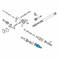 OEM 2005 Nissan Pathfinder Repair Kit-Dust B00T, Inner Diagram - 39741-EA025