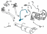 OEM 2021 Chevrolet Tahoe Rear Nox Sensor Diagram - 12686786