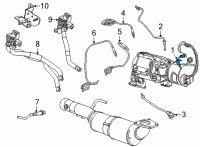 OEM 2021 GMC Yukon XL Exhaust Temperature Sensor Diagram - 24001854