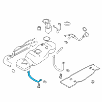 OEM Ford F-150 Support Strap Diagram - 9L3Z-9054-E