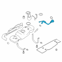 OEM Ford F-150 Filler Pipe Diagram - CL3Z-9034-D