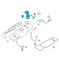 OEM 2010 Ford F-150 Fuel Pump Diagram - 9L3Z-9H307-F