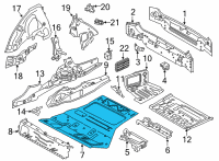 OEM 2021 BMW X3 Floor Pan Diagram - 41007493928