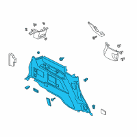 OEM 2018 Ford Expedition Quarter Trim Panel Diagram - JL1Z-7831113-FA