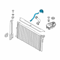 OEM 2017 BMW M2 Coolant Hose Diagram - 17-12-7-627-104