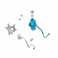 OEM 2008 Saturn Astra Hose, P/S Gear Outlet Diagram - 9194917