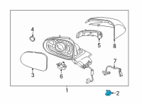 OEM 2021 Hyundai Kona Electric Nut-Flange Diagram - 13395-06007-K