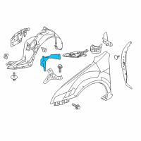 OEM 2006 Lincoln Zephyr Front Shield Diagram - 6H6Z-16102-C