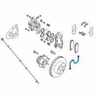 OEM 2018 Nissan Pathfinder Hose Assy-Brake Diagram - 46210-3JA0E