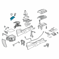 OEM 2013 Honda Civic Escutcheon Set, Select Lever (Gloss One Black) Diagram - 54721-TR6-A53ZA