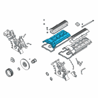 OEM 2000 BMW M5 Rocker Box Cover Left Diagram - 11-12-1-406-779