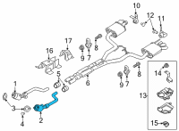 OEM Ford Mustang Catalytic Converter Diagram - KR3Z-5E213-A