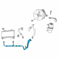 OEM 2005 Dodge Viper Line-Power Steering Return Diagram - 5290267AD