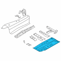 OEM BMW Z4 FLOOR PANEL LEFT Diagram - 41-12-7-473-517