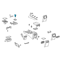 OEM Lexus ES300h Knob Sub-Assembly, Shift Diagram - 33504-48110-C0