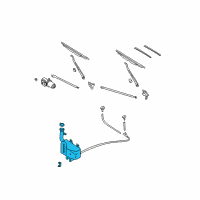 OEM 1998 Nissan Frontier Tank Assy-Windshield Washer Diagram - 28910-9Z400