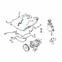 OEM 2007 BMW 530xi Dynamic Drive Return Pipe Diagram - 32-41-6-761-518